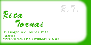 rita tornai business card